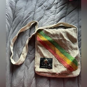 Yaga cross body Kathmandu bag 100% hemp RARE